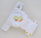 Just Ducky<br>Trimsies AIO/AI2 Diaper<br>Size Medium<br>With Bamboo Velour<br><b>FREE shipping</b>