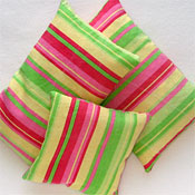 Set of 3 cooling corn bags<br>Colorful stripes