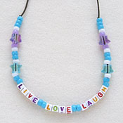Live * Love * Laugh<br>Stretchy Necklace